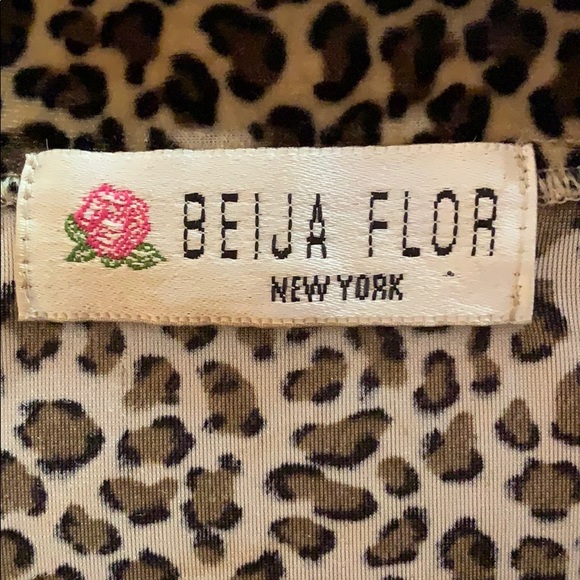 LIKE NEW Beija Flor leopard dress. GORGEOUS! - Picture 5 of 5